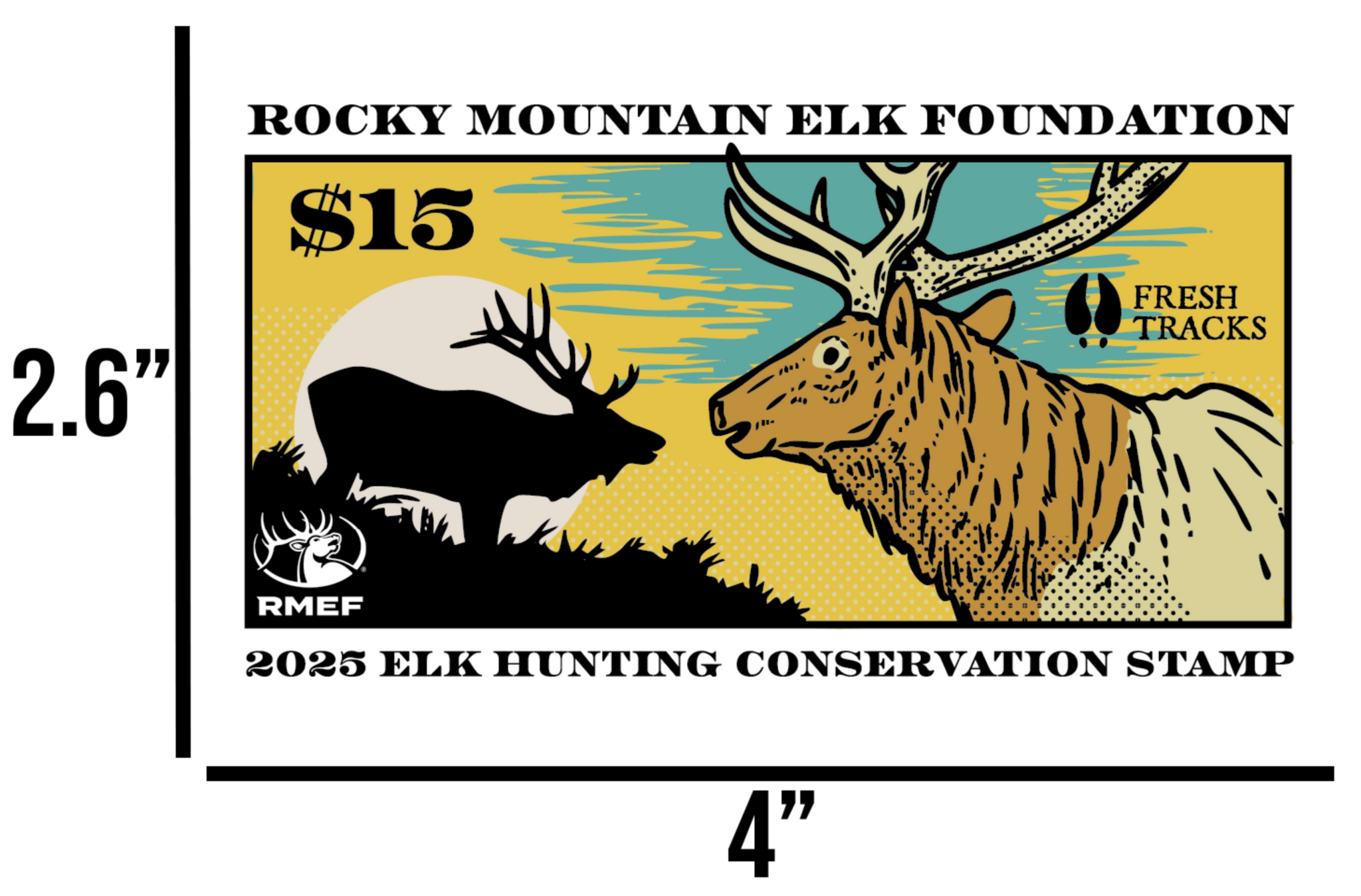 2025 Elk Conservation Stamp   Proceeds donated to RMEF