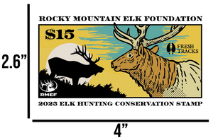 2025 Elk Conservation Stamp   Proceeds donated to RMEF